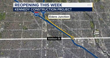 Chicago traffic: I-90/94 Kennedy Expy. construction work zone to partially reopen this week north of Addison Street, IDOT says