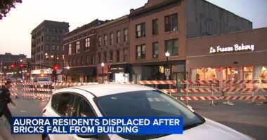 City of Aurora officials hopeful residents should be able to return home soon after building exterior crumbles on E. Galena Blvd.