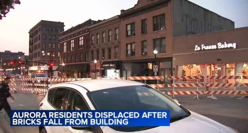 City of Aurora officials hopeful residents should be able to return home soon after building exterior crumbles on E. Galena Blvd.
