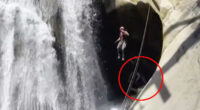 Climber survives 2 days behind California waterfall before he's rescued by helicopter