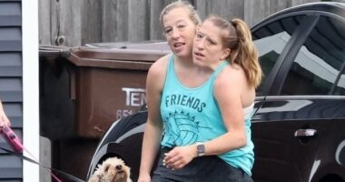 Conjoined twins Abby and Brittany Hensel step out after baby buzz