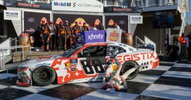 Connor Zilisch transported to hospital following fall in victory lane