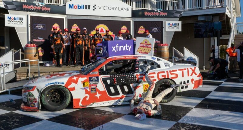 Connor Zilisch transported to hospital following fall in victory lane