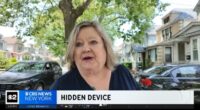 Woman speaking about hidden recording devices used by criminals.