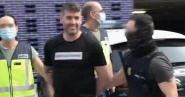 Crimelord who built drugs empire dances a bizarre jig after his arrest