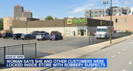 Customers locked inside DG Market on Pershing Road in Bronzeville, Chicago with thieves, woman says | Video