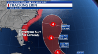 Dangerous surf expected next week with Hurricane Erin offshore
