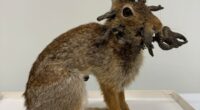 Rabbit specimen with Shope papilloma virus.