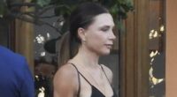 David Beckham cheekily grabs wife Victoria's bum during family meal
