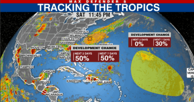Disturbance in the Atlantic has 50% chance of formation