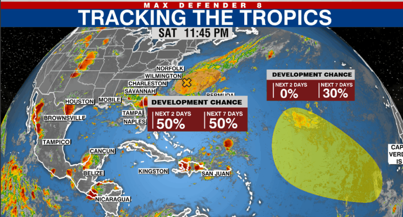 Disturbance in the Atlantic has 50% chance of formation