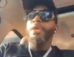 Kevin Watson in a car, shortly before being shot.