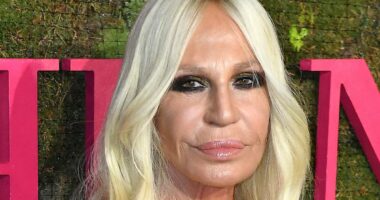Donatella Versace shows off her VERY taut new look in stunning snap