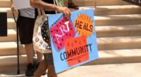 Dozens of people in St. Pete protest DOT's request to remove road art