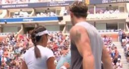 Emma Raducanu shares awkward exchange at the net with Jack Draper