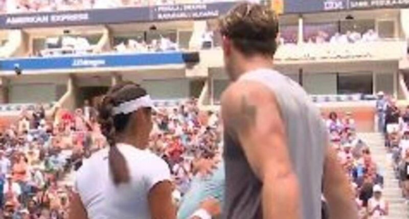 Emma Raducanu shares awkward exchange at the net with Jack Draper