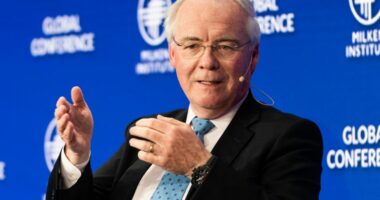 Rodney McMullen, Kroger CEO, at a Milken Institute panel discussion.