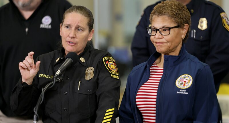 Ex-LA fire chief lodges claim against city, accusing mayor Karen Bass of 'smear campaign'