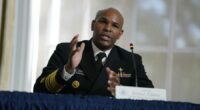 Surgeon General Jerome Adams speaks during a roundtable on donating plasma at the American Red Cross national headquarters on July 30, 2020, in Washington. (Evan Vucci, Associated Press)