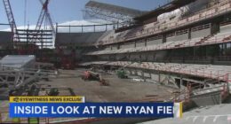 Exclusive look at Northwestern University's new Ryan Field facility, Wildcats football team playing at temporary site