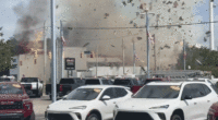 Explosion caught on camera rocks beach town after hit-and-run driver hits gas line, firefighters injured