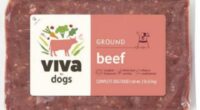 Package of Viva Ground Beef for Dogs.