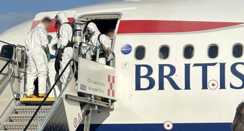 Firefighters board BA flight after passengers and crew 'fell ill'