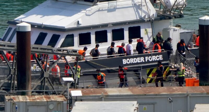 First small boat migrants are detained for removal to France