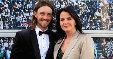 Fleetwood's wife, 57, NOT on hand to celebrate golf triumph with star