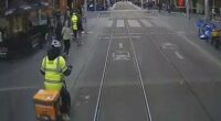 Dangerous near misses on Sydney and Newcastle light rail tracks have been released.