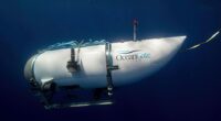 The Titan submersible underwater.