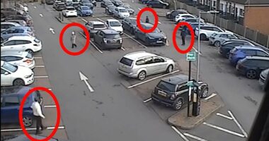 Gang who squirted sauce on victims as they stole thousands are jailed