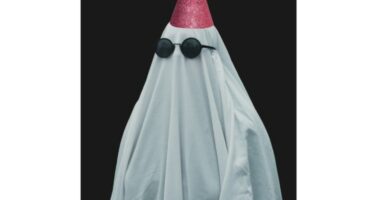 Ghost wearing sunglasses and a party hat; text overlay: "Partying isn't dead. Pitch us your party. We'll pay for it."