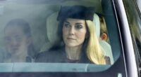 George, Charlotte and Louis join William and newly blonde Kate