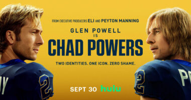 Glen Powell embodies 'Chad Powers' in a new trailer released by Hulu