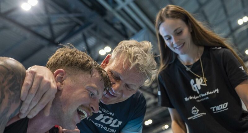 Gordon Ramsay and wife Tana take on triathlon challenge with family