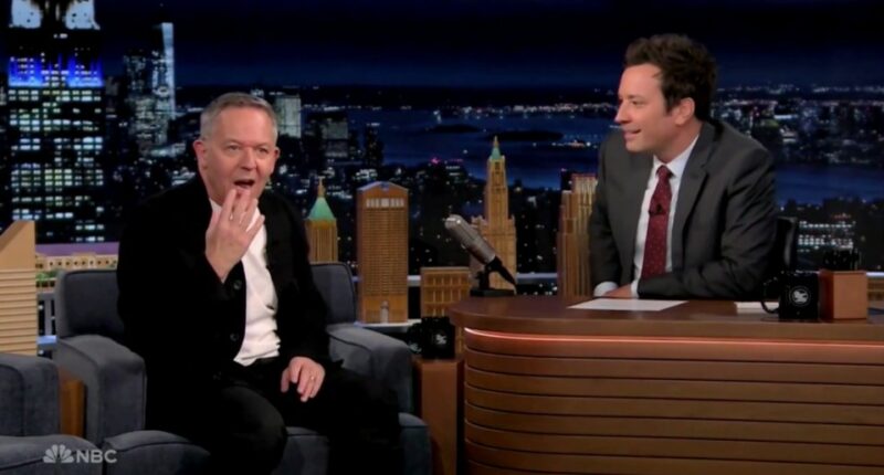 Greg Gutfeld and Jimmy Fallon on The Tonight Show.