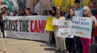 Groups want Fort Bliss immigrant detention center closed, raids to stop