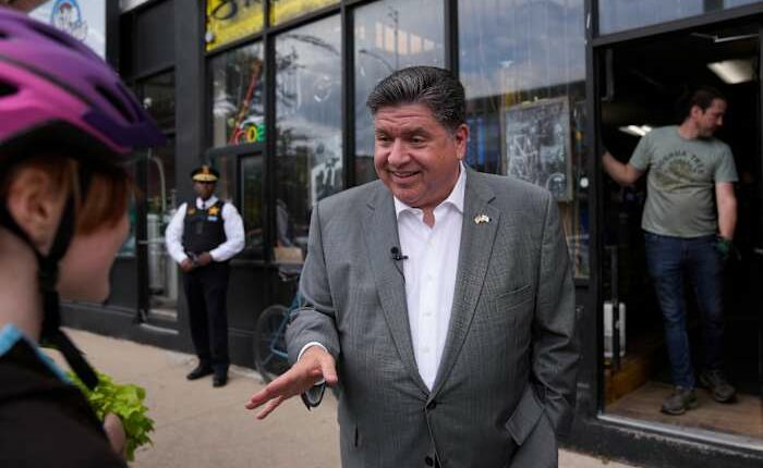 Guard not needed in Chicago, Pritzker tells AP during tour of city to counter Trump’s crime claims