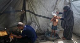 Heat and thirst drive families in Gaza to drink water that makes them sick