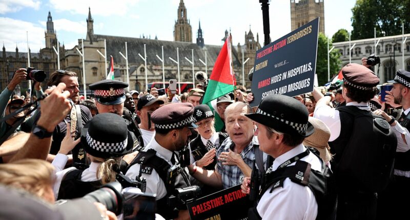 Hellbent on arrest, 360 activists of Palestine Action goad police