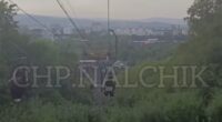 Horrific moment chairlift collapses in a Russian resort