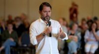 Hundreds cheer Arizona Sen. Ruben Gallego as Democrats take offensive against Trump's tax bill
