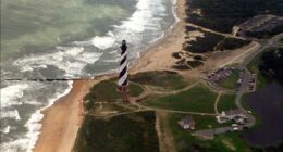 Hurricane Erin's massive waves threaten to isolate North Carolina's Outer Banks
