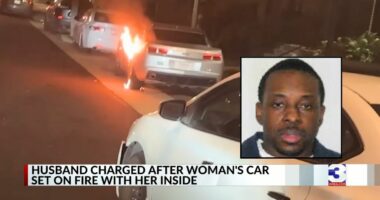 Husband gets wife's car set on fire with her inside: DA