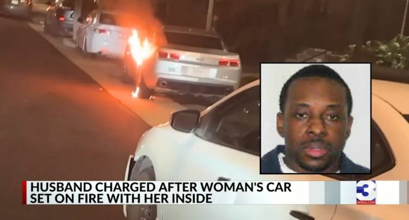 Husband gets wife's car set on fire with her inside: DA
