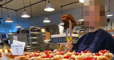 Influencer criticised for 'dehumanising' staff at bakery in viral clip