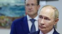 Vladimir Putin at a scientific exhibition.
