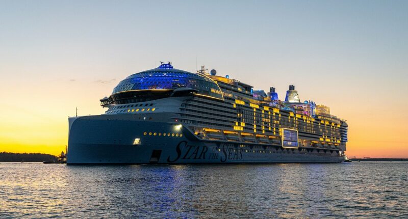 Inside the world's LARGEST cruise ship as it sets sale for first time