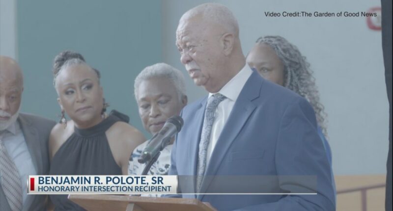Intersection named after Benjamin Polote